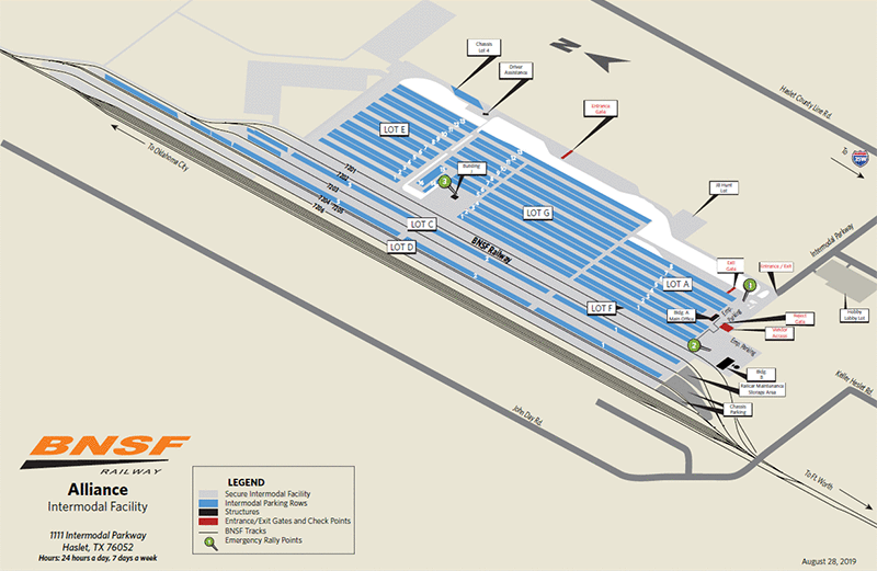 Alliance Intermodal Map