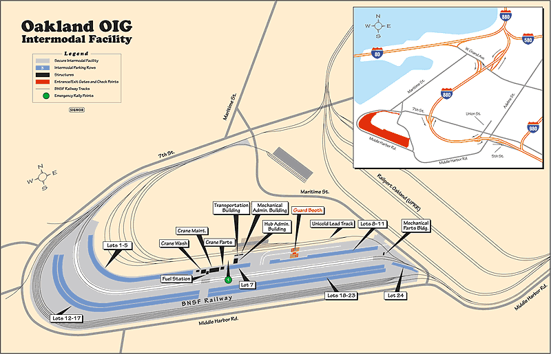 Oakland Intermodal Map