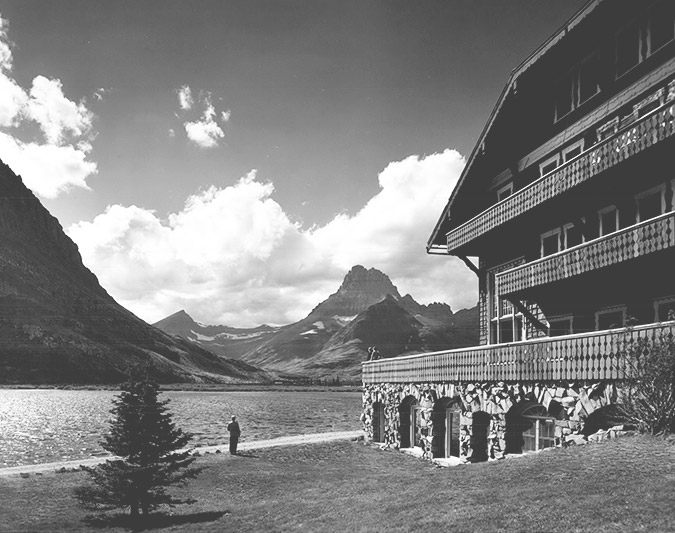 View from the Many Glacier Hotel